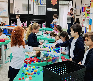 Foto de alunos do Ensino Fundamental I
