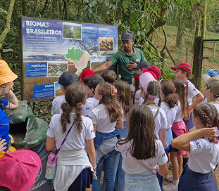 Foto de alunos do Ensino Fundamental I
